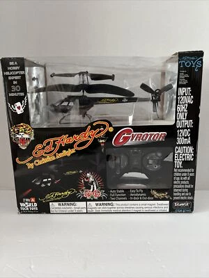 World Tech Toys ED HARDY Indoor/Outdoor Flying Gyrotor New In Box Never Used - Image 1 of 4