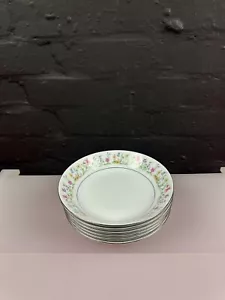 6 x Crown Ming Fine China Susan Pattern Soup Pasta Dessert Bowls 19 cm Wide Set - Picture 1 of 6