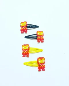Handgefertigte Haarschleifen - Marvel - Iron Man - Haarspangen #17 - Bild 1 von 3