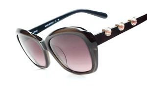 Gafas de sol Gianfranco Ferre FG54403 marrón gris degradado acetato lujo Italia - Imagen 1 de 14