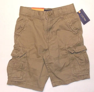 Cherokee Boys Cargo Shorts Adjustable Waist Beige Size 4 NWT - Picture 1 of 2