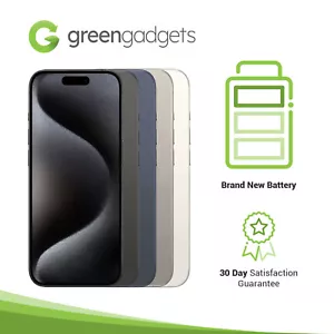 Apple iPhone 15 Pro New Batt. 128GB 256GB 512GB 1TB All Colours - Very Good - Picture 1 of 6