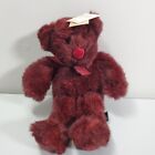 Russ Roxanne Burgundy Red Bears From The Past Teddy Bow Stuffed Animal Plush