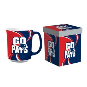 New England Patriots Coffee Mug 14oz Ceramic with Matching Box - Picture 1 of 1