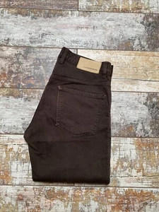 J.Lindeberg Men's Navy Brown Zip Slim Jeans Size W30/L32 - Picture 1 of 7