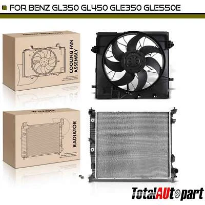 Kit de montaje de radiador y ventilador de refrigeración para Mercedes-Benz GL350 GL450 GLE300d GLE350 Foto 1 de 4