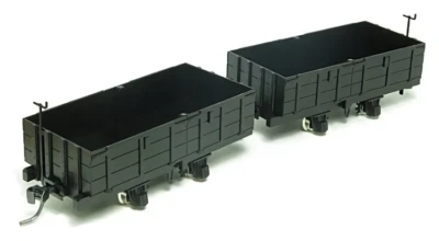 On30/Oe/On2-1/2 Aru Narrow Gauge Gondola Brass Model Set 2-Pack RTR Open Wagon - Image 1 of 4