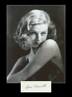 Joan Bennett (1910-1990) - Actrice américaine - Carte signée + Jolie photo - 80s
