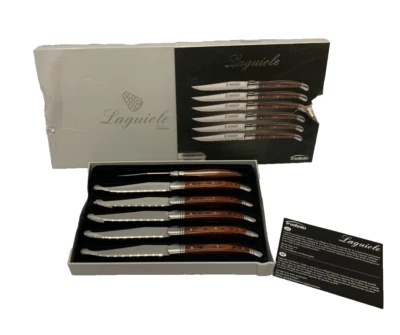 Trudeau Laguiole 异国情调 Pakka 木质不锈钢刀 — 第 1/4 张图片