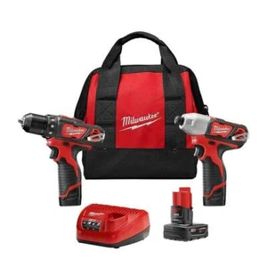 Milwaukee 2494-22B M12 12V 2-Tool Drill Driver and Impact Driver Combo Kit - Picture 1 of 1