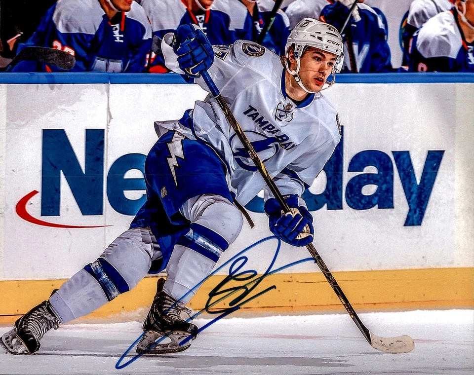 Foto 8x10 firmada por Jonathan Drouin Tampa Bay Lightning Edition Foto 1 de 1