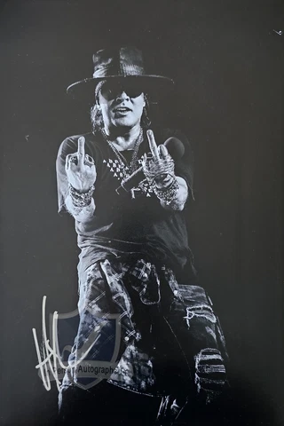 AXL ROSE Signed 10x15 Photo OnlineCOA AFTAL Cover