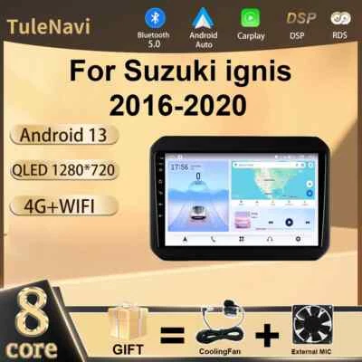 For Suzuki ignis 2016-20 Multimedia Video Player GPS Auto Car Radio Head Unit 4G - Bild 1 von 4