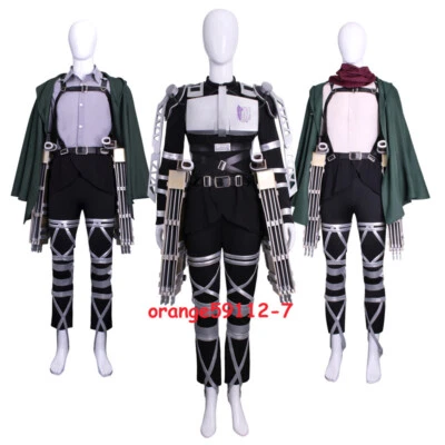 Attack On Titan Full Set Cosplay Costume Prop Weapon MikasaAckerman Levi Uniform - Image 1 of 4
