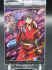 Monkey D. Luffy One Piece Wafer Trading card No.8-01 N Japanese Bandai Holo D637