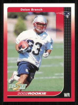 2002 Score #296 Deion Branch RC - Image 1 of 2