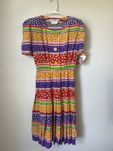 Abito vintage Givenchy couture in seta taglia 38 (medio) etichette ancora attaccato