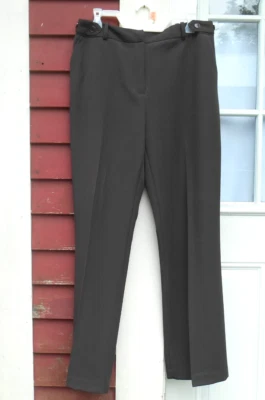 Pantalones de vestir largos East 5th talla 12 marrón con cremallera 4 bolsillos entrepierna 31" Foto 1 de 4