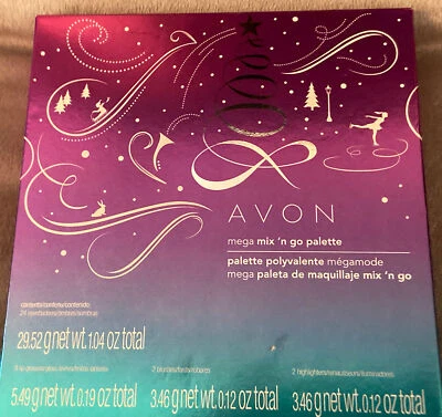 Avon Mega  Mix'n Go Palette-24 Shadows, 9 Lip Glosses, 2 Blushes, 2 Highlighters - Image 1 of 2