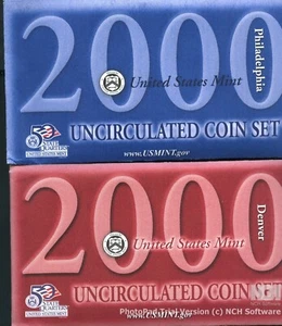 2000 Uncirculated Coin Set U.S Mint Original Government Packaging OGP - Picture 1 of 1