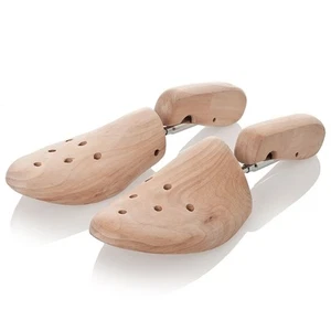 HORMA DE MADERA DE ABEDUL FORMA PARA ZAPATOS CON AJUSTE TORNILLO - Picture 1 of 3