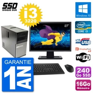 PC tour DELL 7010 Bildschirm 27 " Intel i3-3220 RAM 16Go SSD 240Go Windows 10 - Bild 1 von 3