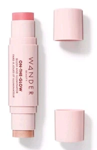 WANDER Beauty On-the-Glow Blush and Illuminator - "Petal Pink/Nude Glow" - NIB - Picture 1 of 2