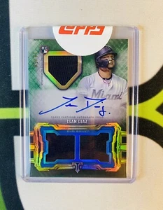 2020 Triple Threads FACTORY SEALED JERSEY AUTO Emerald #RFPAR-ID Isan Diaz /50 - Picture 1 of 2