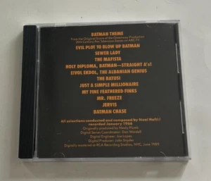 Neal Hefti "Batman TV Soundtrack" CD 1966/1989 Adam West ABC-TV Batusi - Picture 1 of 3