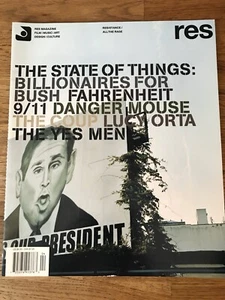 RES Film, Music, Art, Design & Culture Magazine Vol. 7 NO. 4 Free Shipping U.S.A - Imagen 1 de 6