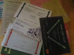 Vintage carols music for recorders boosey hawkes Schott freda dinn descant lot - Picture 1 of 26