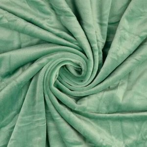 Squish Cuddle Fleece Velour Fabric Material LIGHT GREEN - Picture 1 of 3