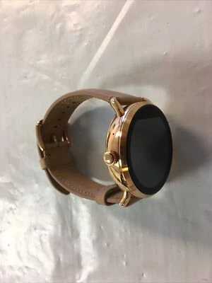 Fossil Q Wander Gen 2 45mm Rose Gold Leather Light Brown Smartwatch - FTW2102 - Image 1 of 4