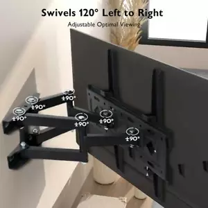 TV Wandhalterung für 32-75 Zoll Schwenkbare Wandhalter Fernseher Neigbare - Bild 1 von 20
