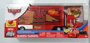 DISNEY PIXAR CARS MINI RACERS WITH MACK TRANSPORTER LIGHTNING MCQUEEN MINT  - Bild 1 von 5