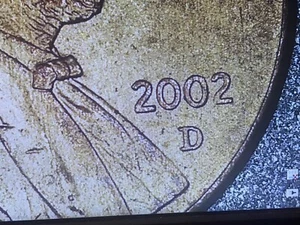 2002 D Lincoln Memorial Penny ERROR Coin Collectible View - Picture 1 of 16