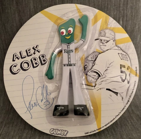Tampa Bay Rays Alex Cobb Gumby SGA New In Pkg Vintage Toy All Star 2023 Cover