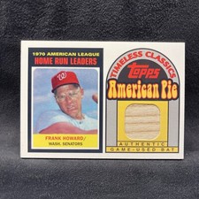 2001 Topps American Pie Frank Howard Timeless Classics Game Used Bat #65 HOF 🔥