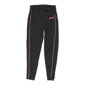 Diesel Mujer Leggings Negros | Ropa Deportiva Vintage Pantalones Pantalones de Pista De Colección - Imagen 1 de 3