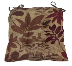 Bristol Set of Two (2) Chair Cushions Burgundy (Red) - Memory Foam - Picture 1 of 11