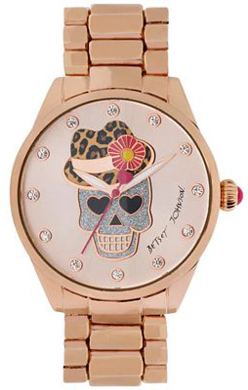 Reloj para mujer Betsey Johnson BJ00421-05 esfera oro rosa acero inoxidable Foto 1 de 1