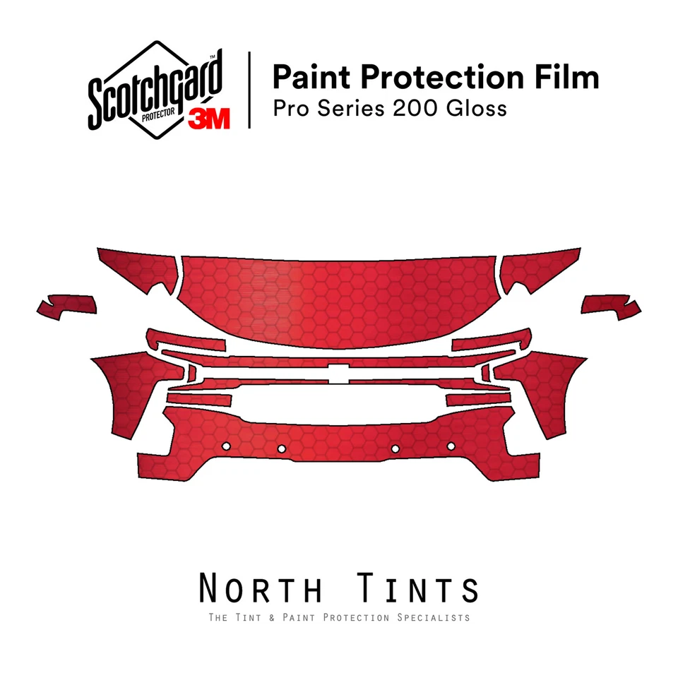 Sujetador transparente protección pintura Chevrolet Silverado 1500 19-2021 3M PRO Series 200 Foto 1 de 4
