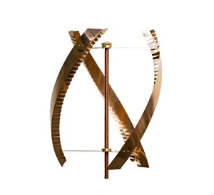 Stanwood Wind Sculpture: Standing United Kinetic Copper Triple Spinner - Picture 1 of 7