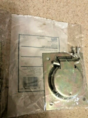 National N226-894 Flush Ring Pulls Zinc Plated Steel 3 By 3-1/2"- NEW IN BAGS  2 - Image 1 of 4