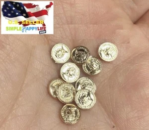 10 X 1/6 scale Miniature Faux Gold coin for 12" figure hot toys Pirate ❶USA❶ - Picture 1 of 5