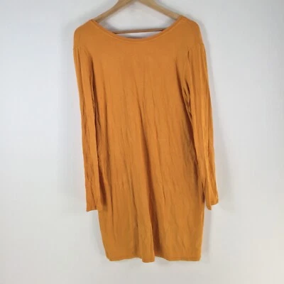 Vestido mujer Asos talla 12 cambio caléndula amarillo manga larga viscosa 099136 Foto 1 de 4