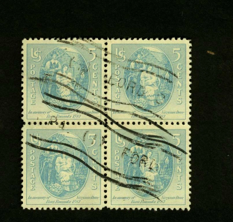 SCOTT # 796 Virginia Dare Issue United States U.S. Stamps - Block of 4.1937. - Image 1 of 1