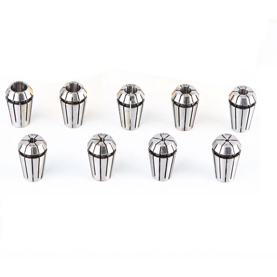 NEW PRECISION ER16 COLLET SET 2-10MM 9PCS TIR0.0004"/ 10μm CNC TOOLS USA SELL - Image 1 of 1