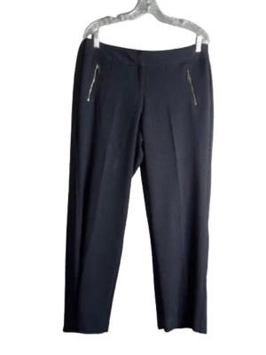 Worthington Modern Fit Dress Pants Size 10p Petite Black/Gray Check Trouser - Image 1 of 4