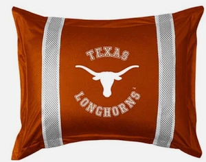 Texas Longhorns University School Pillowcase or Pillow Sham NEW 24" x 30" - Picture 1 of 2